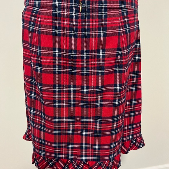 Draper James Red Plaid Skater Skirt - Picture 2 of 2